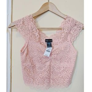 NWT Lace Crop Top